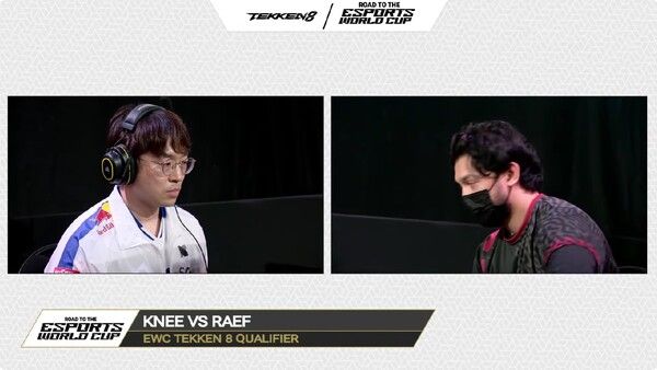 ▲ 무릎은 라에프와 풀세트 접전끝에 패자조로 내몰렸다. (사진 출처=드림핵스웨덴)