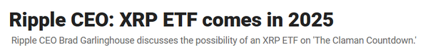 리플 블록체인 프로젝트 최고경영자는 오는 2025년 미국 증권시장 내 자체 가상화폐 기반 현물 상장지수펀드 출시 가능성을 낙관했다(사진=폭스비즈니스)