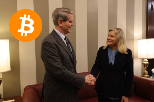 베센트 미국 재무장관 지명자(좌)와 루미스 상원의원(사진=트위터/ 신시아 루미스)