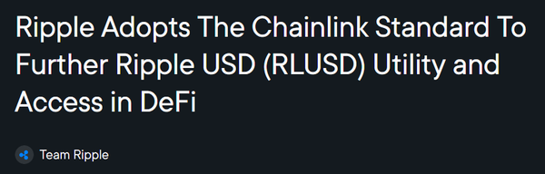 리플랩스는 ‘리플유에스달러’ 스테이블코인 활성화를 위해 ‘체인링크 프라이스 피드’를 도입하겠다고 밝혔다(사진=리플)