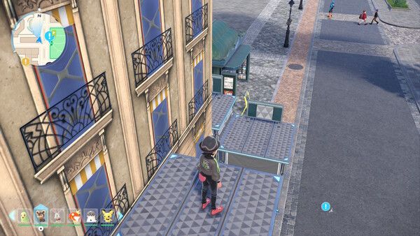 ▲사다리를 오른 뒤 높은 곳에 자리잡고 대각선 위쪽으로 구르면