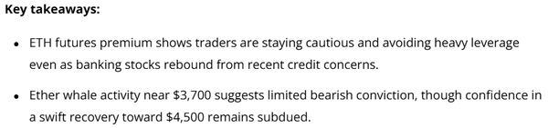 이더리움 강세론자들이 최근 자산 가격의 3,700달러(한화 약 527만 원) 하회에도 강세 전망을 유지하고 있다는 소식이다(사진=코인텔레그래프)