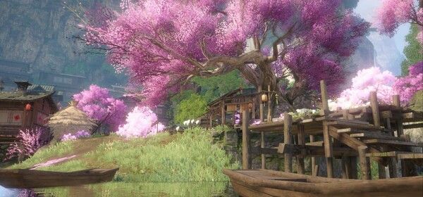 ▲아름다운 강호의 풍경을 섬세하게 구현했다