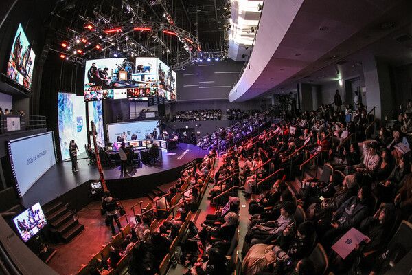 ▲ 상암 SOOP 콜로세움 2025 리그 오브 레전드 케스파컵 결승 현장(사진=한국e스포츠협회 제공)