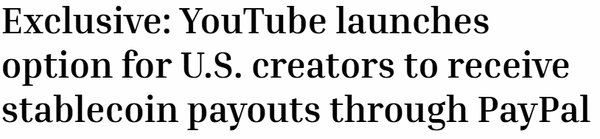 유튜브가 미국 창작자들이 ‘페이팔유에스달러’로 수익을 수령받을 수 있게 허용했다(사진=포춘)