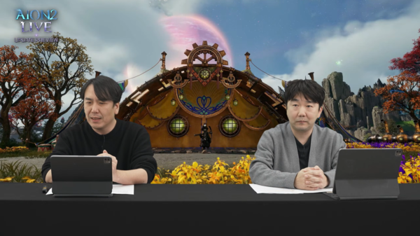 ▲ (좌측부터)엔씨소프트&nbsp;‘아이온2’ 소인섭 사업실장, 김남준 PD(사진=아이온2 공식 유튜브 채널)