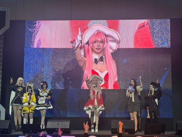 ▲블루 스테이지에서 진행된 가위바위보 프로그램. 사진=경향게임스