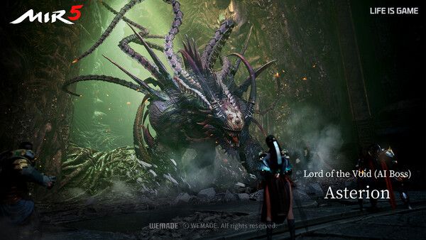 ▲미르5에 등장할 예정인 AI 보스 아스테리온(제공=위메이드)