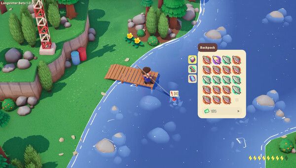 ▲낚시를 즐기면서 자원을 채집한다