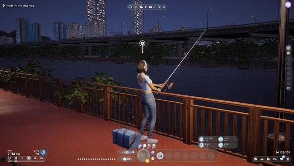 ▲낚시 포인트를 찾기 위해 맵 곳곳을 뒤지고 다녔다