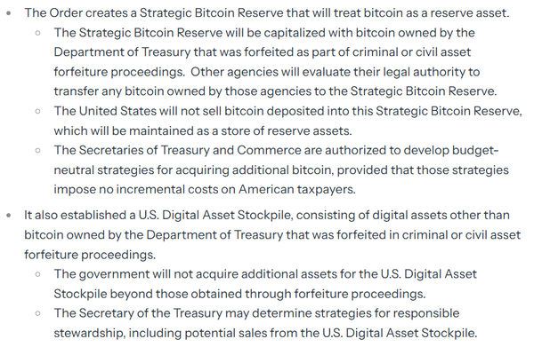 도널드 트럼프 미국 대통령이 지난 3월 6일에 서명한 ‘전략적 비트코인 준비금’과 ‘디지털 자산 비축’ 관련 행정명령(사진=백악관)