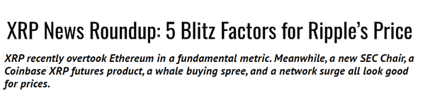 크립토포테이토는 ‘완전 희석 시가총액(FDV)’, ‘미국 신임 증권거래위원장’, ‘코인베이스 선물 상품’, ‘큰손 투자자’, ‘활성 주소 증가’ 요소가 엑스알피 시세에 긍정적인 영향을 미칠 것으로 내다봤다(사진=크립토포테이토)