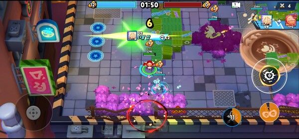 ▲적을 처치하고 골드를 획득해 버티는&nbsp;‘골드러시’. 처치시 보유한 골드를 떨어뜨리기 때문에 막판 역전도 가능하다