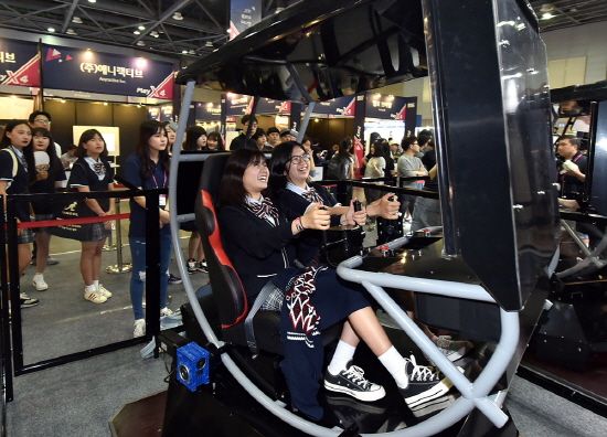 (2016년 플레이엑스포 체험관 모습.)
