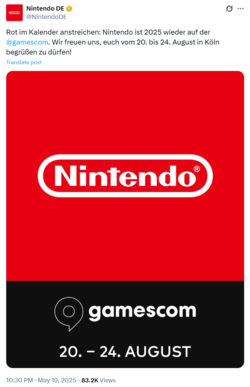 사진=독일 닌텐도 공식 X