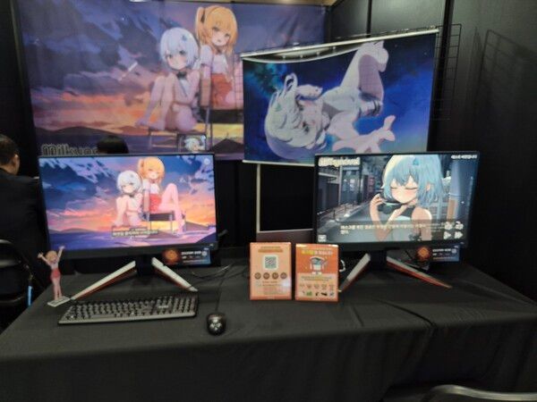 ▲플레이엑스포 밀키노블 부스