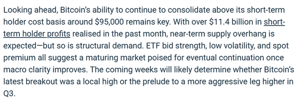 현재 비트코인 시세 조정은 단기 투자자의 최근 한 달 114억 달러(한화 약 15조 6,624억 원) 규모의 이익 실현에 비롯된 것으로 파악됐다(사진=비트파이넥스)