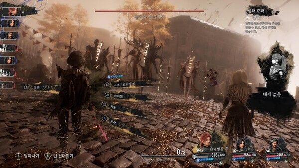 ▲ 게임 내 기본적인 전투는 각종 JRPG를 떠올리게 하는 구성을 갖췄다