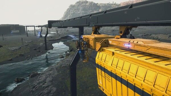 ▲모노레일에 차와 짐을 싣고 대륙을 횡단한다