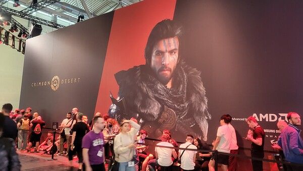 ▲ 2024 게임스컴 펄어비스 '붉은사막' 체험 부스 현장(사진=경향게임스)