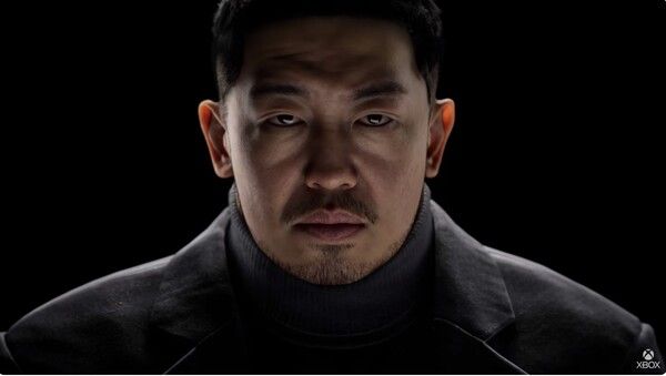 ▲트레일러속에서 대사를 하는데 입모양이 한국어다.