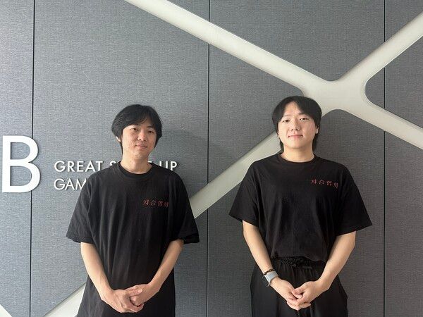 ▲왼쪽부터 장현준 대표, 강동훈 사운드 디자이너. 사진=경향게임스