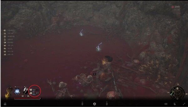 ▲스킬이 사용 가능한 상황이면 하늘색 빛이 점등된다.&nbsp;