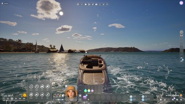 ▲선박을 대여해 바다를 호쾌하게 가로지를 수도 있다