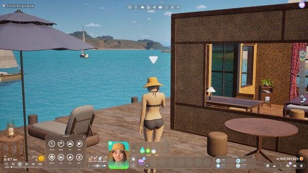 ▲리조트 섬에는 다양한 펜션이 존재한다