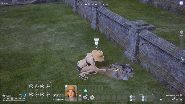 ▲보석을 채굴하는 장면