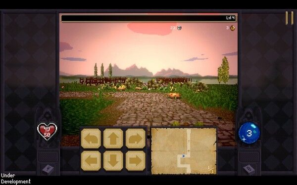 ▲지도를 보면서 길을 따라 움직인다. 마우스 보다는 키보드로 조작하는 것이 좀 더 직관적이다