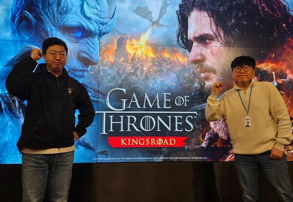 ▲문준기 넷마블 사업본부장, 장현일 넷마블 개발총괄(사진=경향게임스)