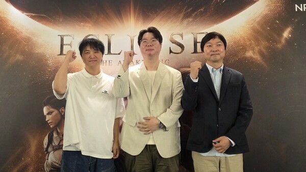 ▲ (좌측부터)엔픽셀 김동혁 AD, 이상문 PD, 스마일게이트 신재익 이사(사진=경향게임스)