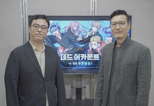 ▲(좌측부터)김병기 이안게임즈 PD,&nbsp;박영재 대표(제공=스마일게이트)