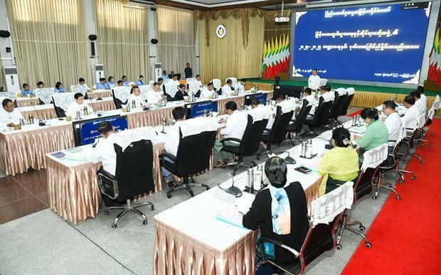 경제특구 중앙위원회 회의 모습 11일 미얀마 네피도 사진미얀마군 공식 사이트