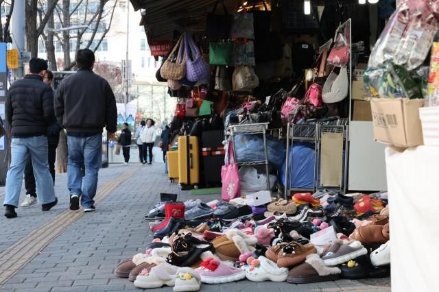 23日，首尔某传统市场。【韩联社】