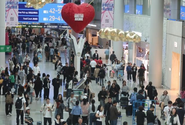 仁川国际机场一号航站楼免税区【图片来源 韩联社】