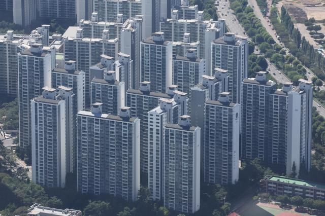 27日，首尔江南某公寓全景【图片来源 韩联社】
