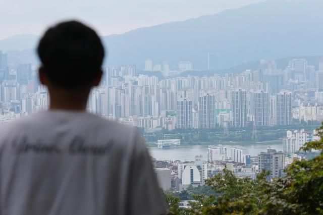 首尔某公寓全景【图片提供 韩联社】