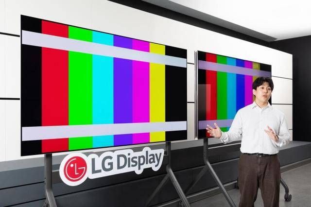 获得“色彩与亮度准确度”认证的LG Display Tandem WOLED产品【图片来源 韩联社】