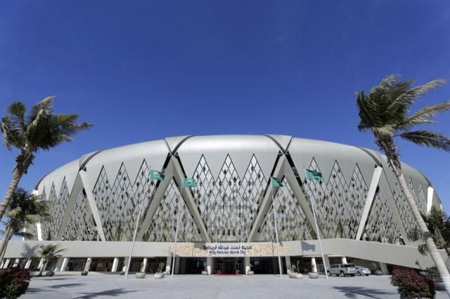 The King Abdullah sports city stadium stands in Jeddah Saudi Arabia on Jan 11 2020 on the eve of the Spanish Super Cup Final soccer match between Real Madrid and Atletico Madrid AP-Yonhap