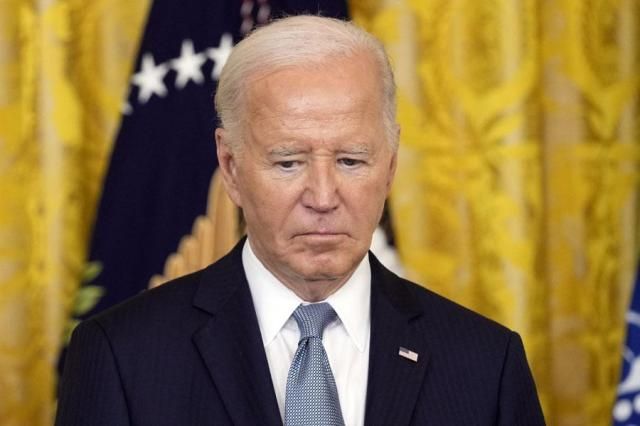 President Joe Biden attends a Medal of Honor Ceremony at the White House in Washington on July 3 2024 AP-Yonhap