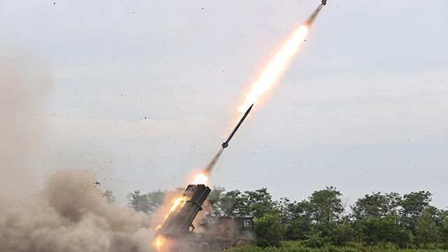 North Korea conducted a 240mm rocket test in August 2024. [Photo=Yonhap News]