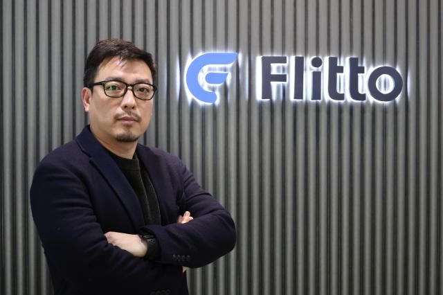 Lee Jung-soo CEO of Flitto poses for a photo after the interview with AJP on Feb 11 2025 AJP Han Jun-gu