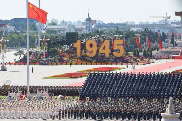 This file image shows a military parade held at Tiananmen Square in Beijing on September 3 2015 marking the 70th anniversary of the victory in the Chinese Peoples War of Resistance Against Japanese Aggression and the World Anti-Fascist War YONHAP