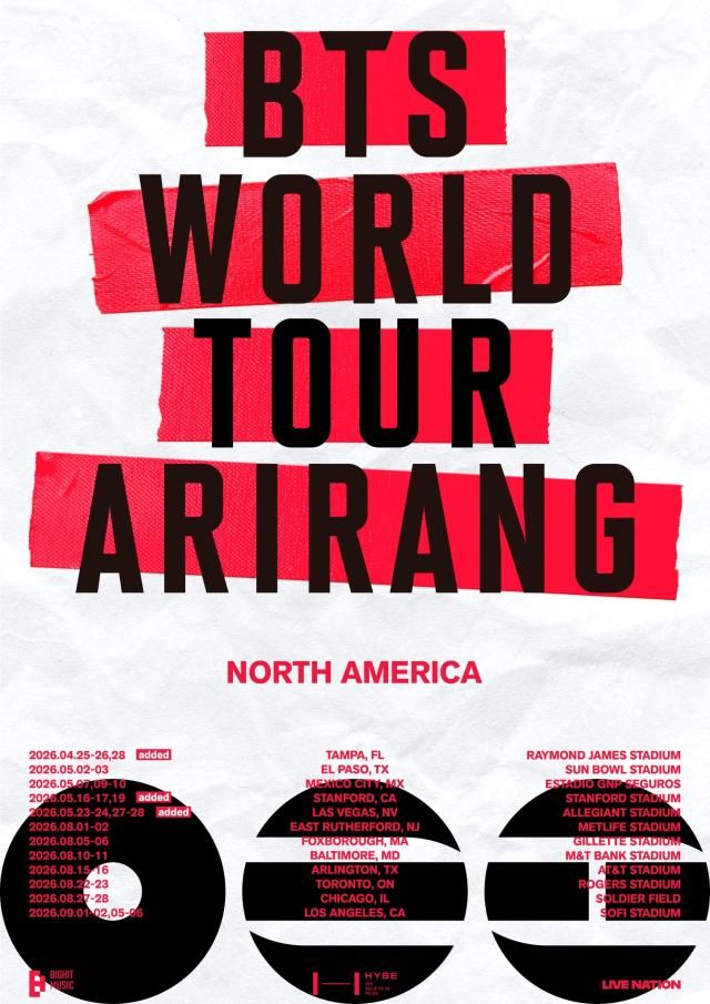 BTS Arirang World Tour poster HYBE 