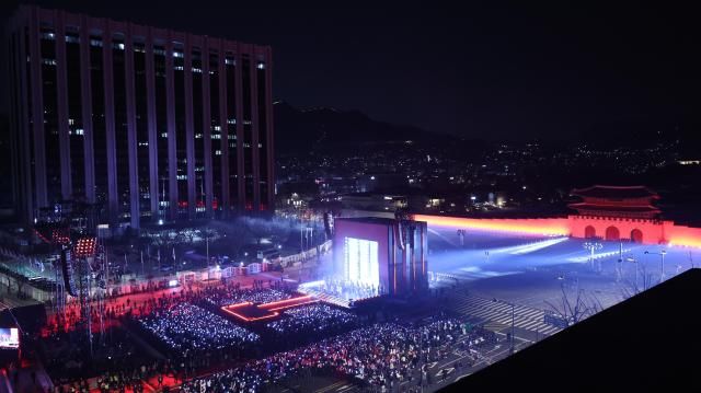 BTS comeback show at Gwanghwamun on March 21 2026 사진공동취재단Pool