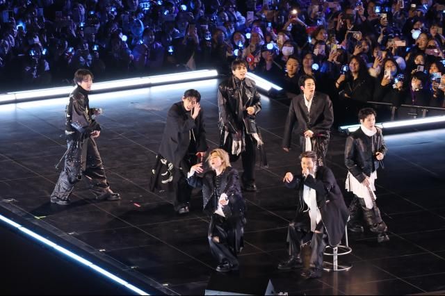 BTS performing at the Gwanghwamun open-stage concert on March 21 2026 사진공동취재단Pool