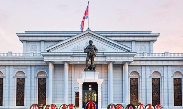 A memorial dedicated to North Korean soldiers killed while fighting in Russias war in Ukraine is seen in Pyongyang in this photo taken on April 26 2026 TASS-Yonhap