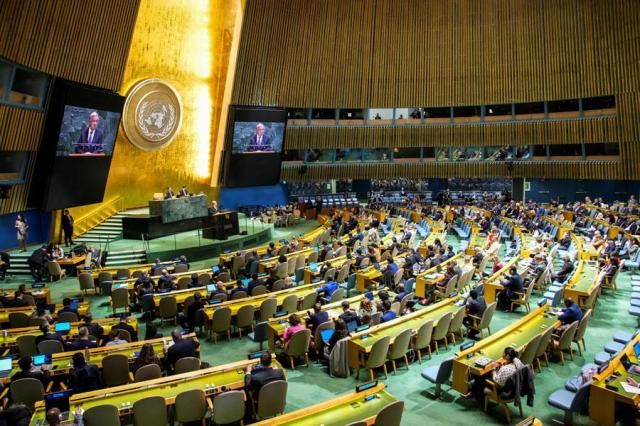 Participants attend a meeting on nuclear non-proliferation treaty at UN headquarters in New York on April 27 2026 Reuters-Yonhap